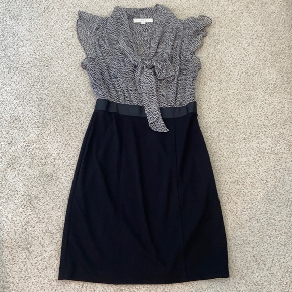 LOFT Dresses & Skirts - 🌟LOFT Sleeveless Chiffon & Ponte Knit Dress, 0🌟